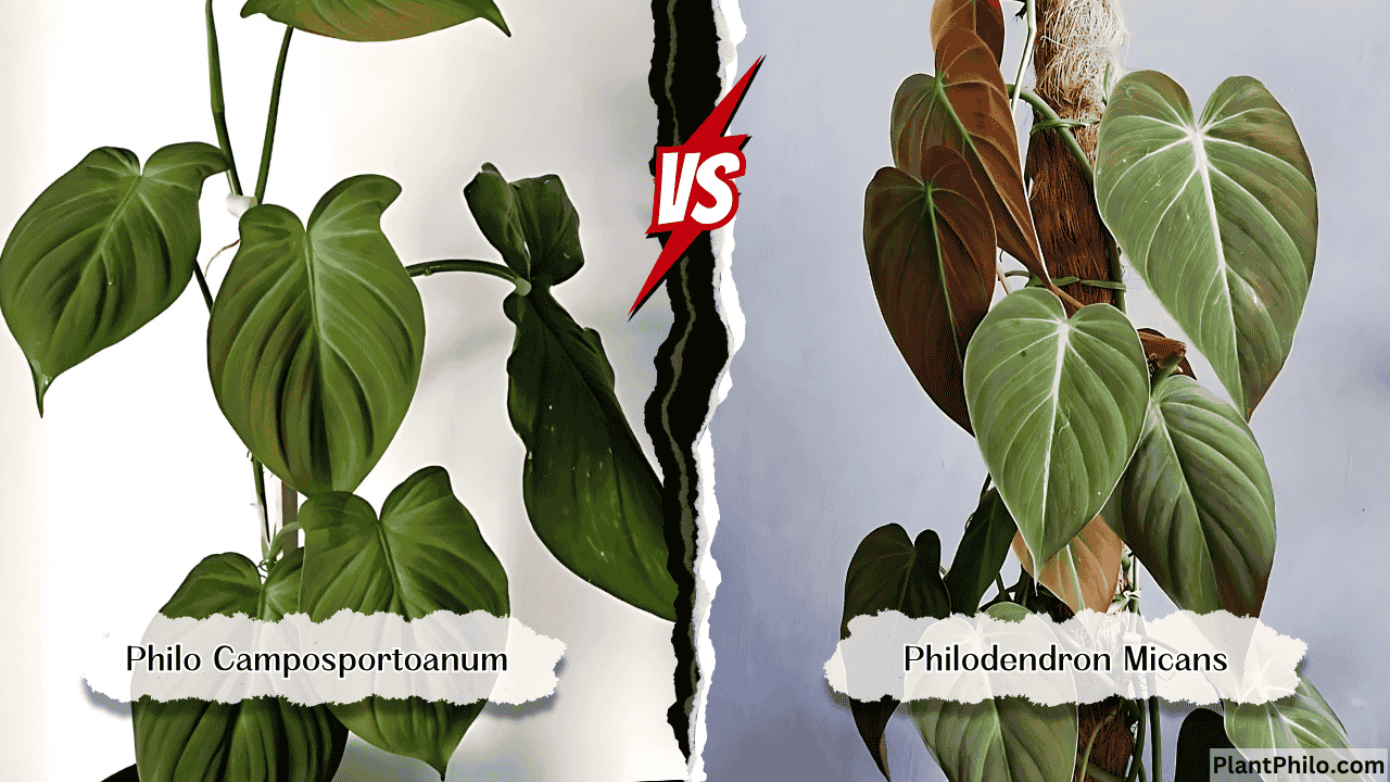 Philodendron Camposportoanum vs. Micans